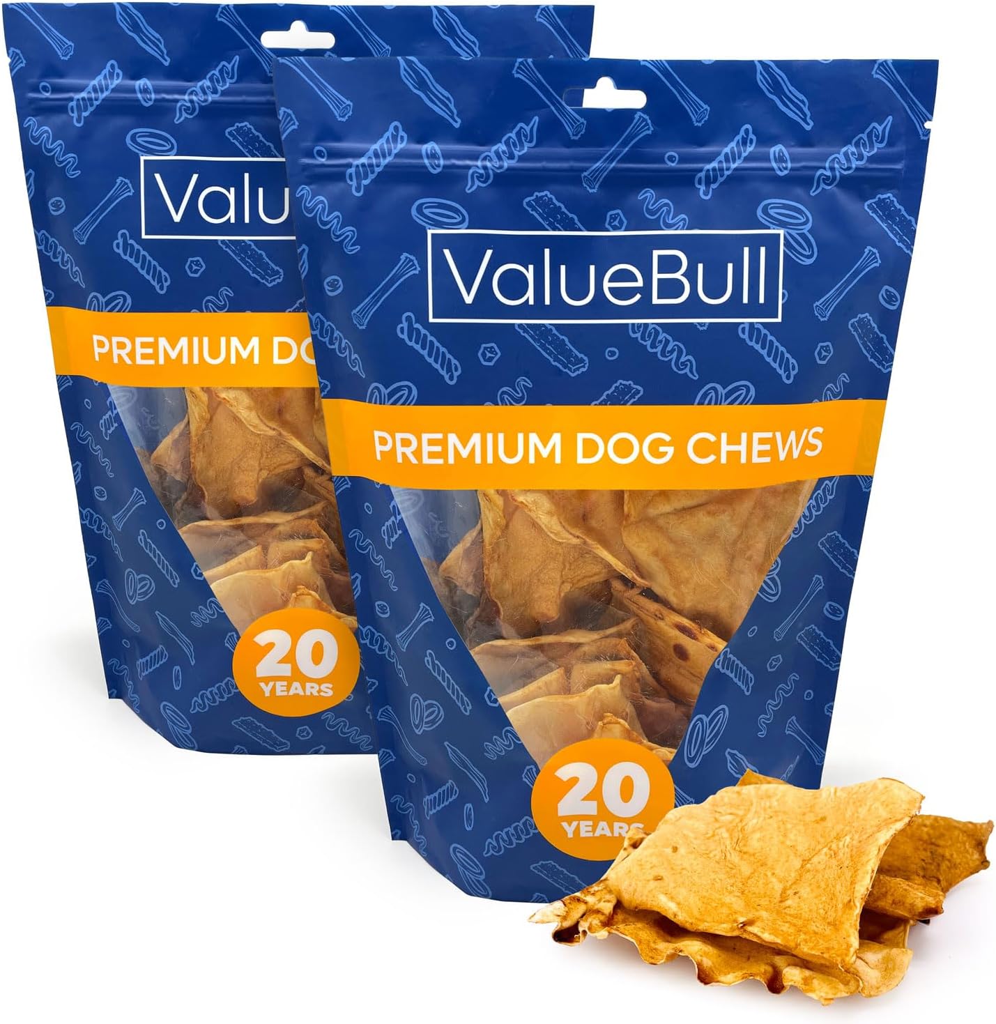 ValueBull USA Rawhide Chips, Natural Beef Flavor, 100 Count Bulk Pack - Natural & Safe, USA Beef Hide, Long Lasting, Chemical Free, No Artificial Flavors - Image 13