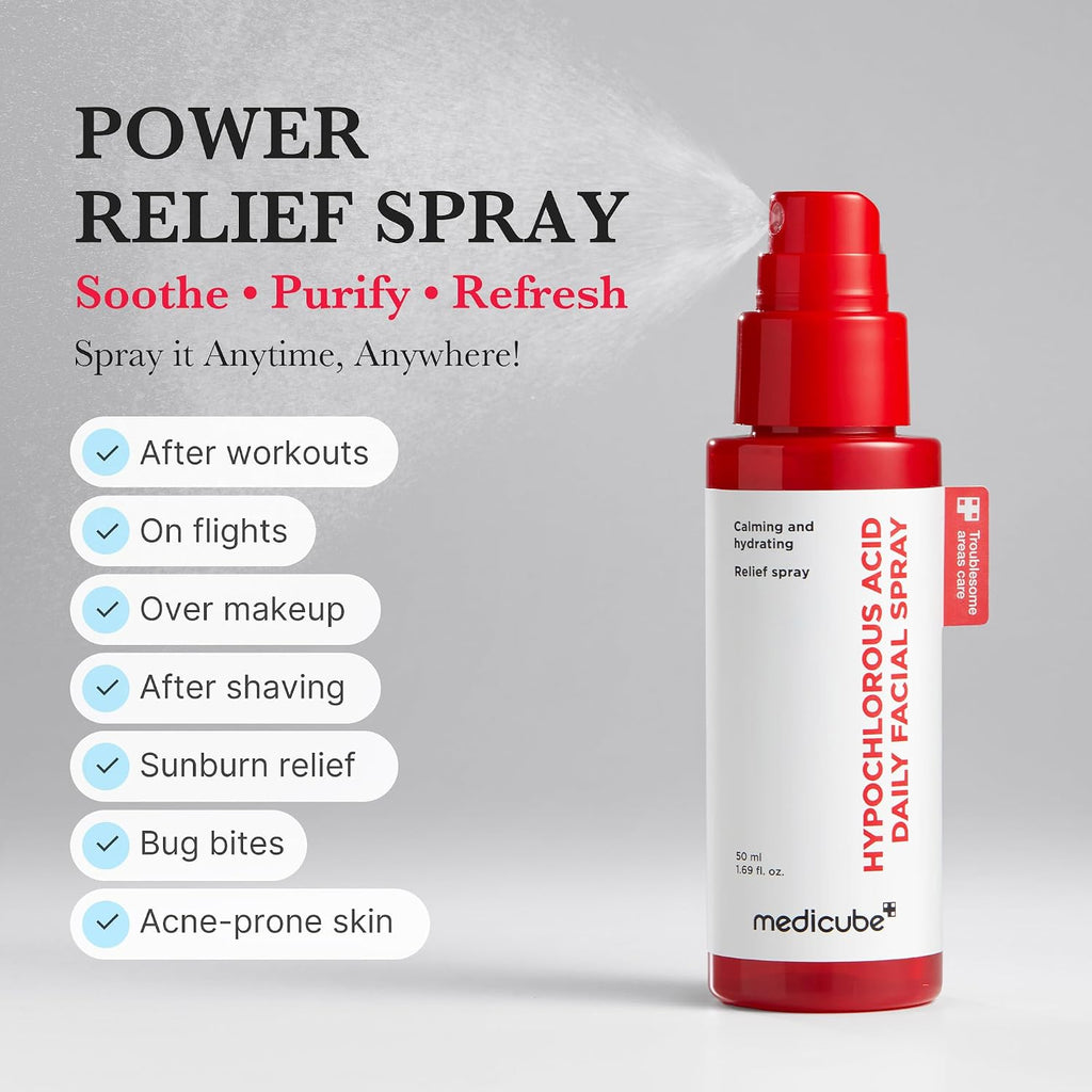 Medicube Hypochlorous Acid Power Soothing Spray lifestyle application