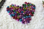 Assorted bright color options of the festival party decoration jingle bells pack.