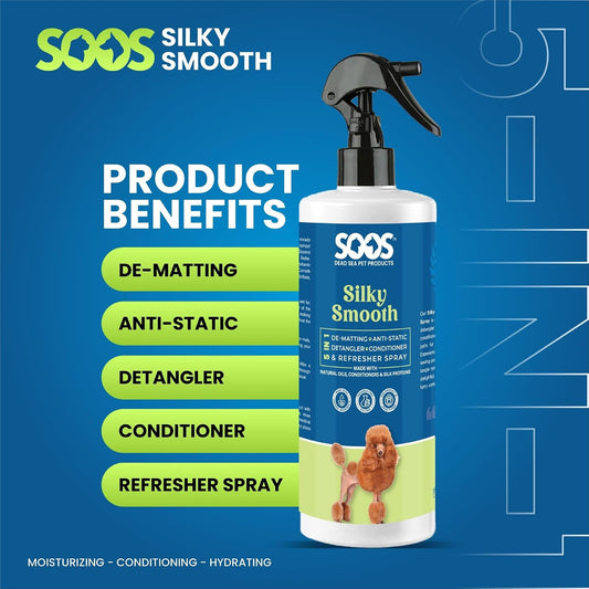 Anti-itch pet conditioning spray with Dead Sea minerals