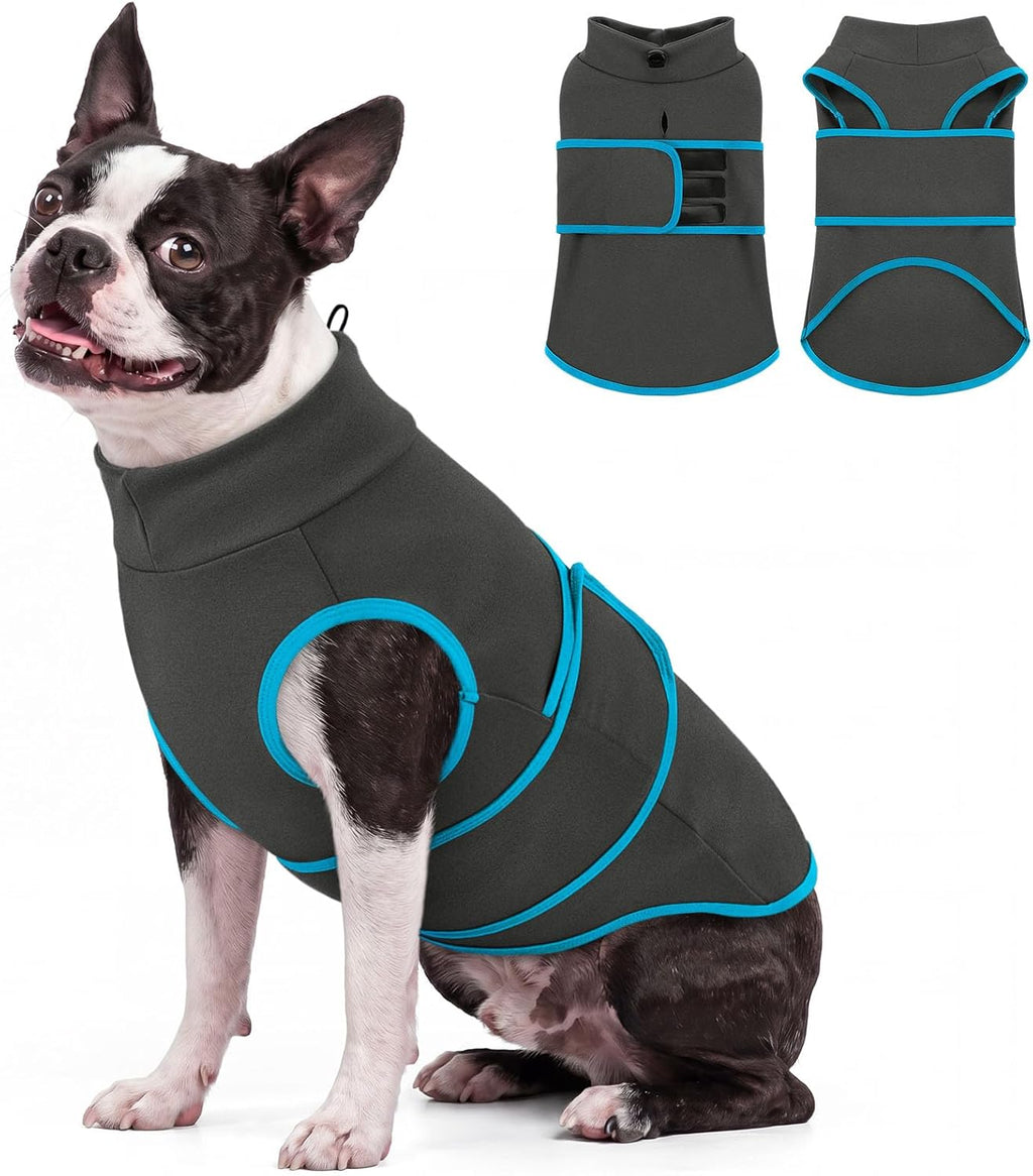 Queenmore imported dog calming suit package contents and size layout