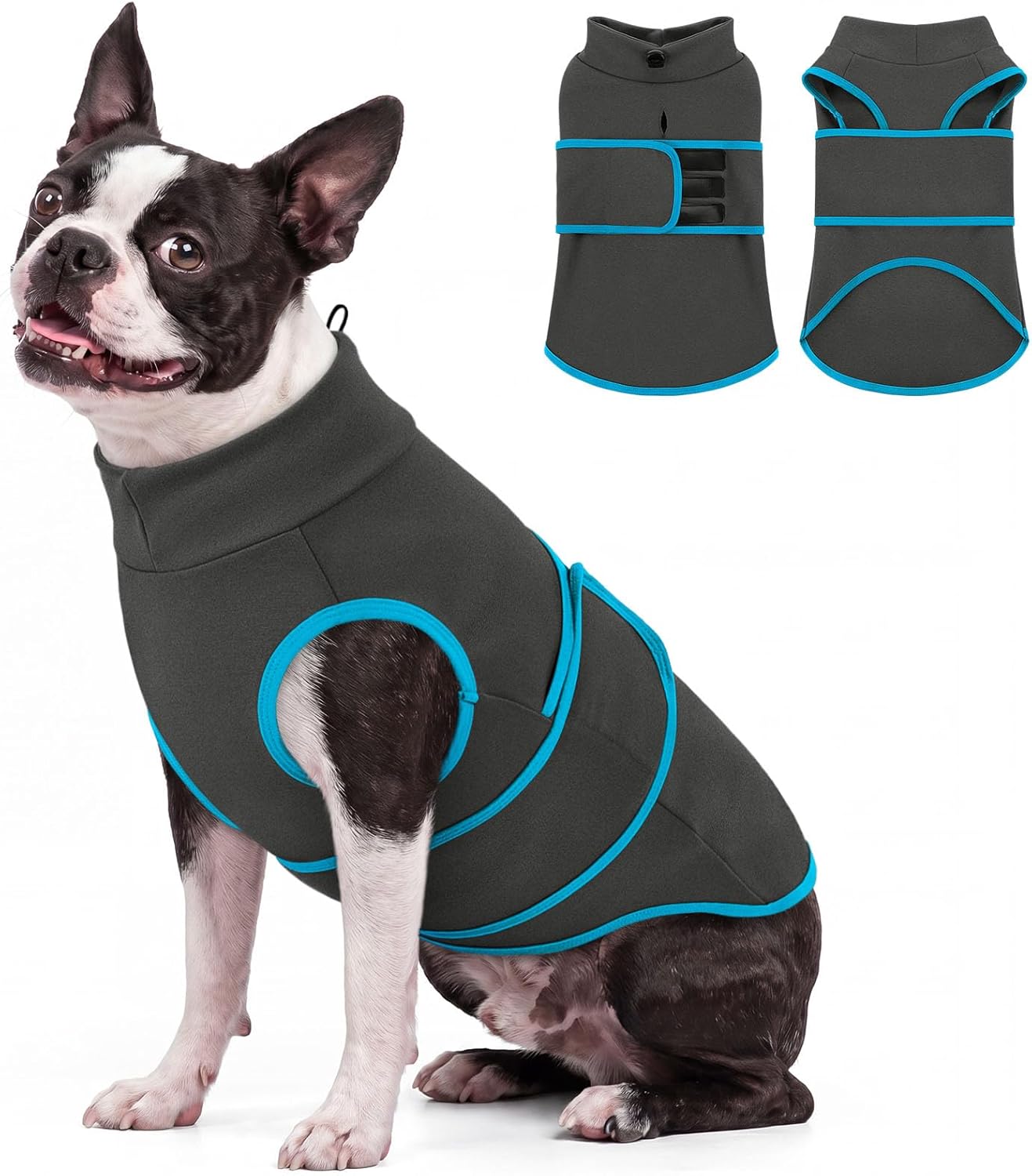 Queenmore imported dog calming suit package contents and size layout