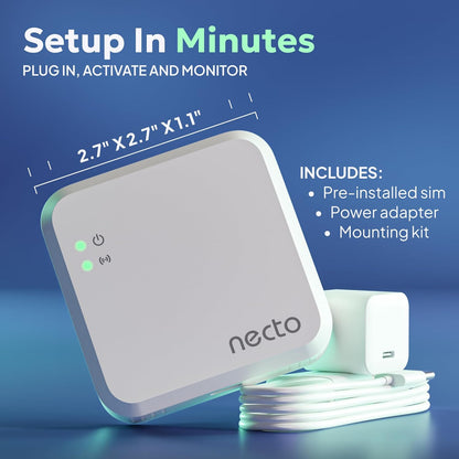 Detailed view of Necto humidity and temperature monitor