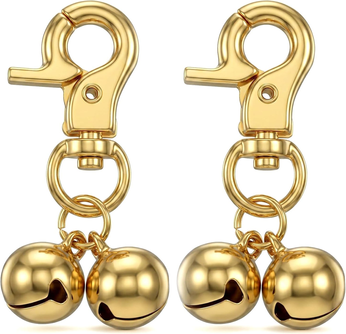 Kittail dog collar bell set in retail packaging display