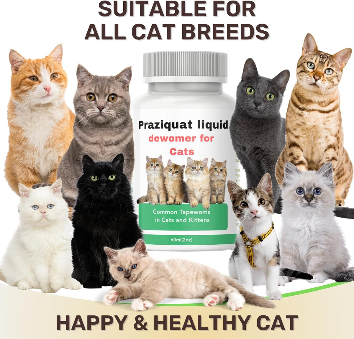 Authentic USA imported IVULTRA feline gut health liquid ingredients label