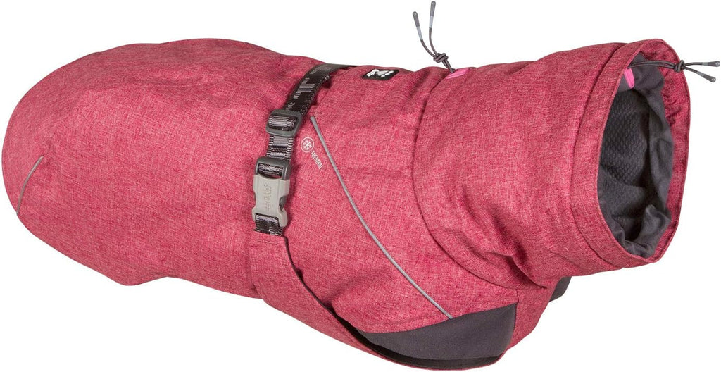 Hurtta Expedition Parka Beetroot front view for dogs