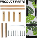 Tool free interlocking assembly details of the wood reptile lounger