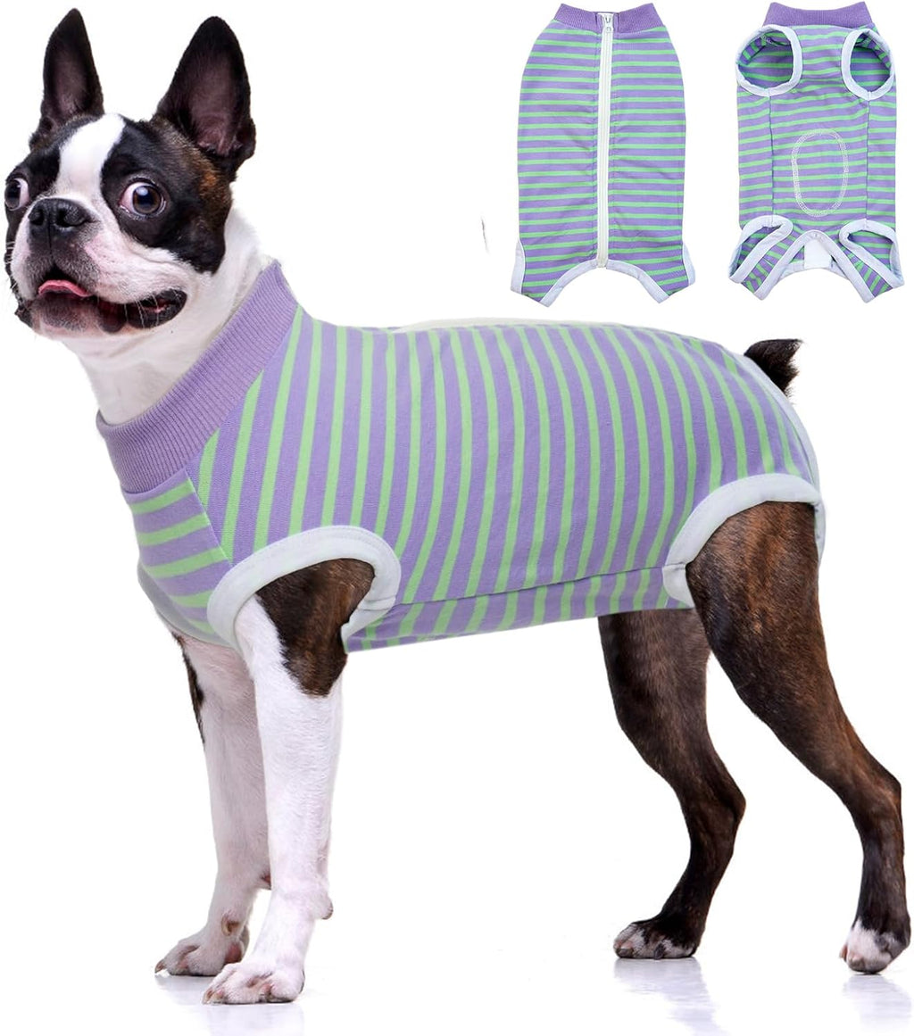 BRKURLEG Small Dog Recovery Suit After Surgery Female Male, Back Zipper Spay Recovery Suit for Dogs & Cats, Anti-Licking Puppy Surgical Onesie for Abdominal Wound, Cone Alternative, Orange M - Image 14