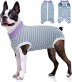BRKURLEG Small Dog Recovery Suit After Surgery Female Male, Back Zipper Spay Recovery Suit for Dogs & Cats, Anti-Licking Puppy Surgical Onesie for Abdominal Wound, Cone Alternative, Orange M - Image 14