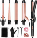 Ufree 5 in 1 curling iron set with interchangeable ceramic barrels