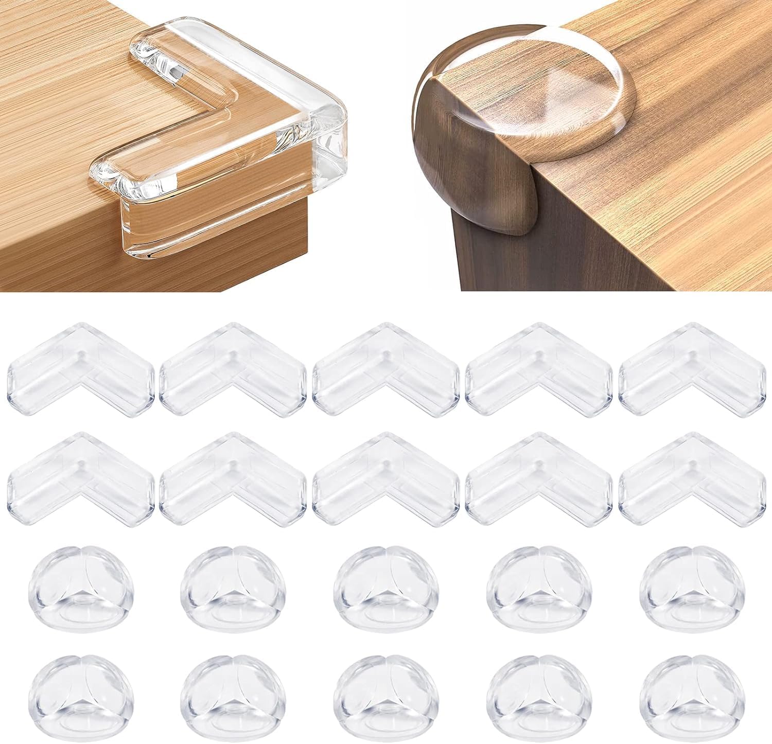 Yiifell 20 pack baby corner protector front view