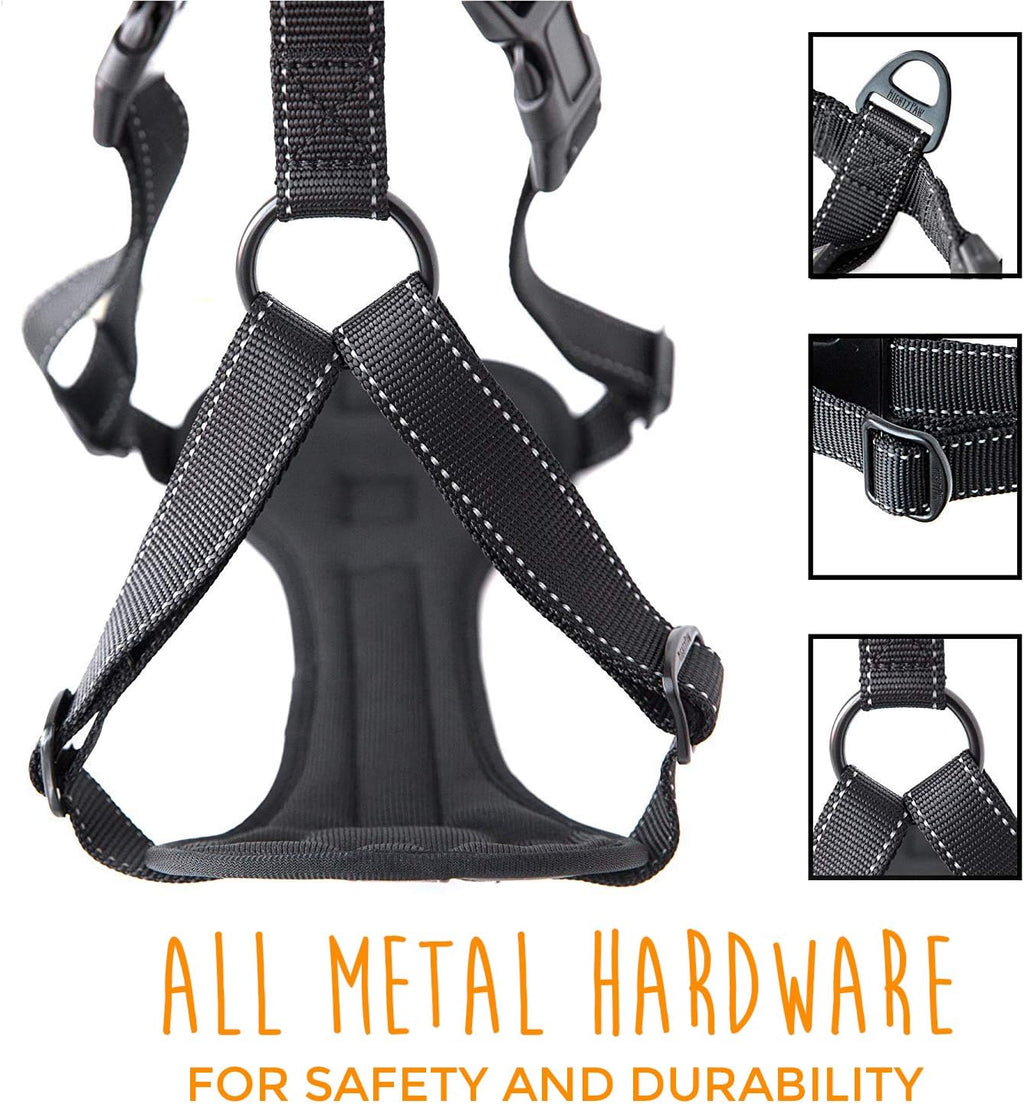 Adjustable straps detail on Mighty Paw dog safety harness