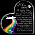 Toerifer pet memorial heart acrylic front view clear display
