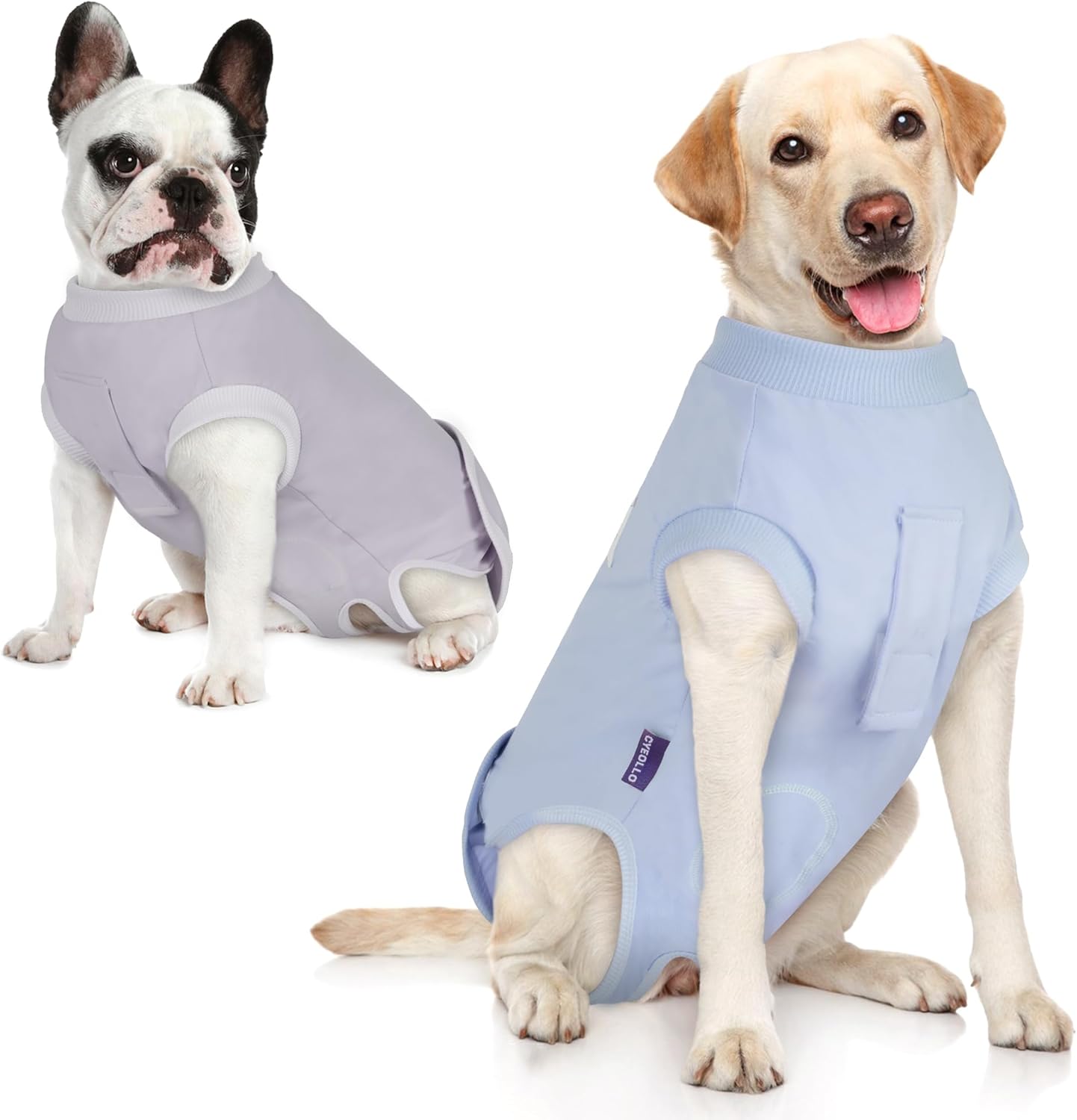 cyeollo Recovery Suit for Dogs Surgery Suit Female Spay Soft Pet Onesie Bodysuit Male Dog Neuter, Small Dogs Surgical Recovery Shirt, Yellow Duck, M - Image 15