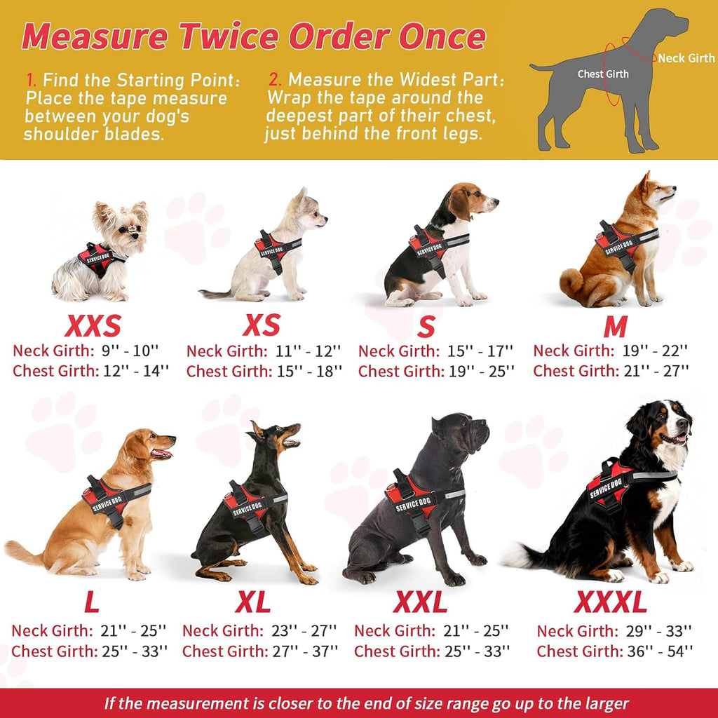 Opstin service dog accessory set including vest, patches, tag, and cards laid out flat.