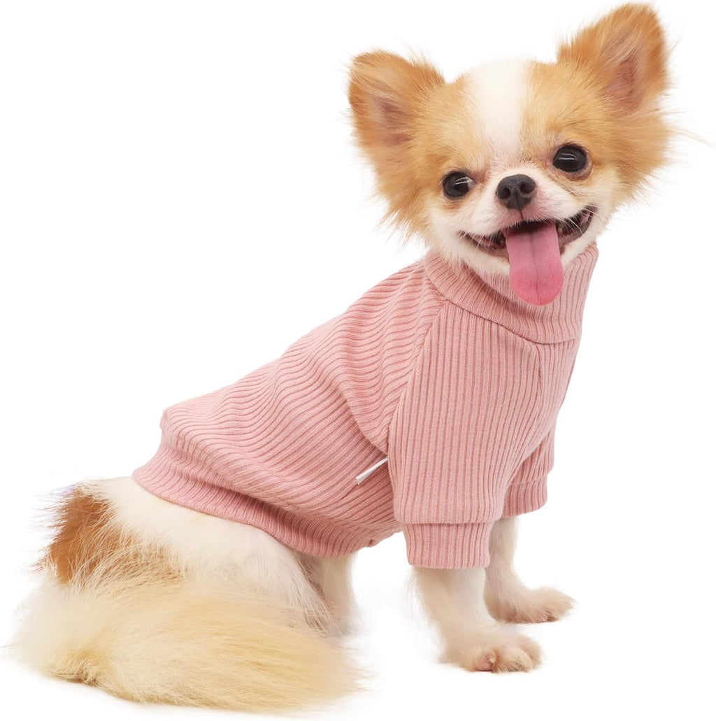 LOPHIPETS Small Dog Turtleneck Sweater for Teacup Chihuahua Yorkie Puppy Cat Clothes - Bright Light Pink, XS, 50% Rayon/30% Nylon/20% Polyester - Image 14