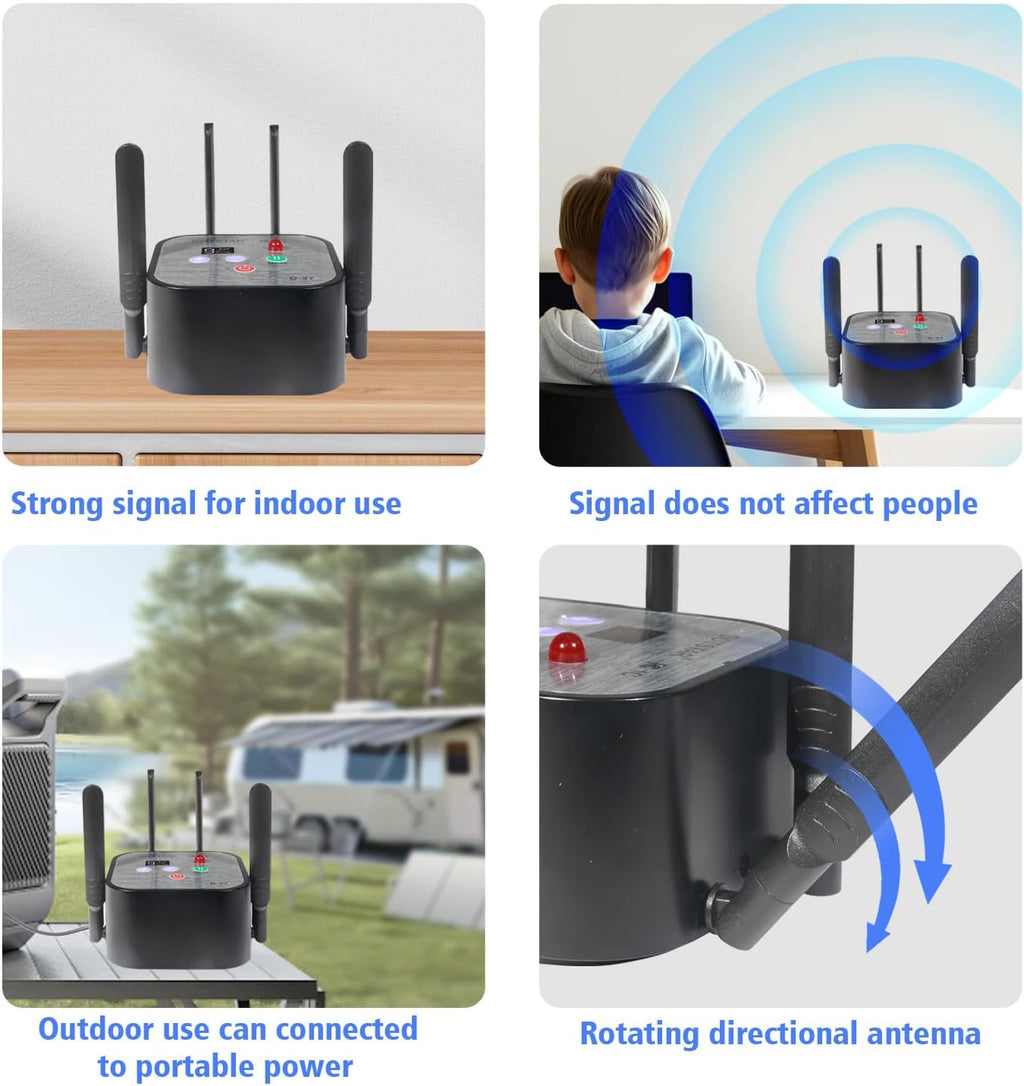 Dotstar electric pet fence transmitter and collar accessories kit view