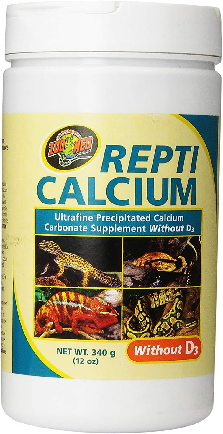 Zoo Med Vitamin D3 reptile supplement container close up