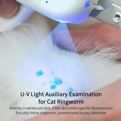 Pakeway nail clipper demonstrating UV light for skin detection