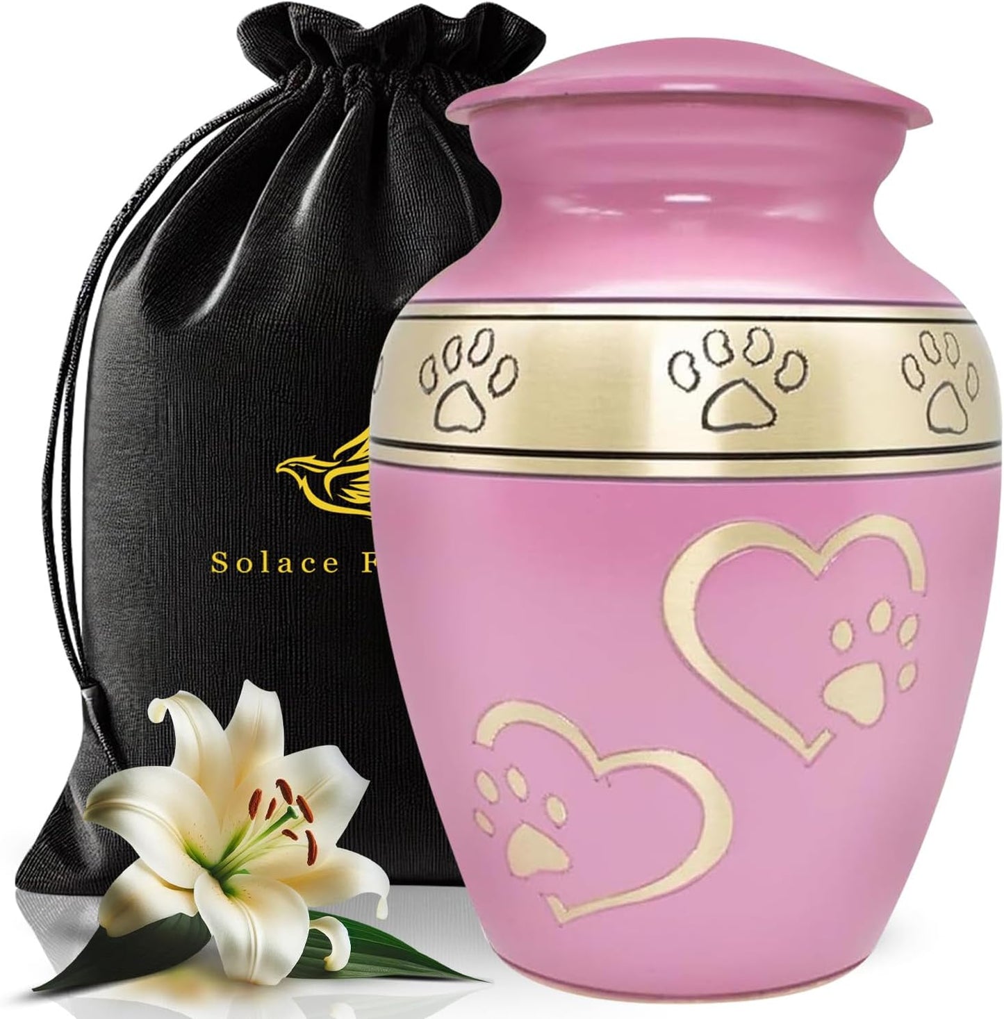 Pet Urns for Dogs Ashes - Medium Pet Cremation Urn with Paw Print, Holds Ashes Up to 55lbs, Elegant Slate Gray Memorial Urn for Dogs & Cats - Image 9