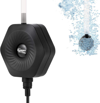 Hygger ultra silent aquarium air pump front view