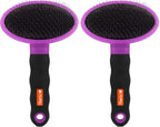 Hartz Groomer's Best Small Slicker Brush for Cats and Small Dogs, Black/Violet, 1 Count - Image 12