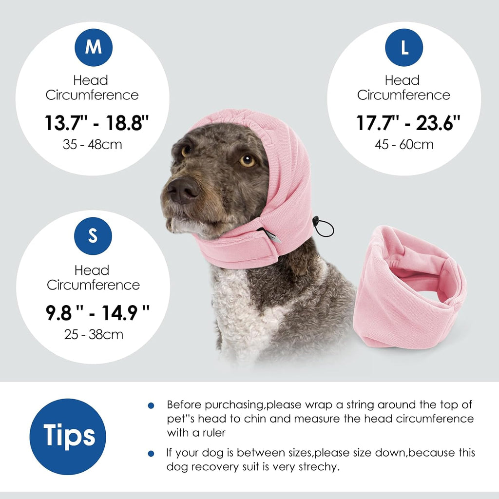 Lightweight noise canceling dog hoodie for fireworks and thunderstorms