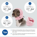 Lightweight noise canceling dog hoodie for fireworks and thunderstorms