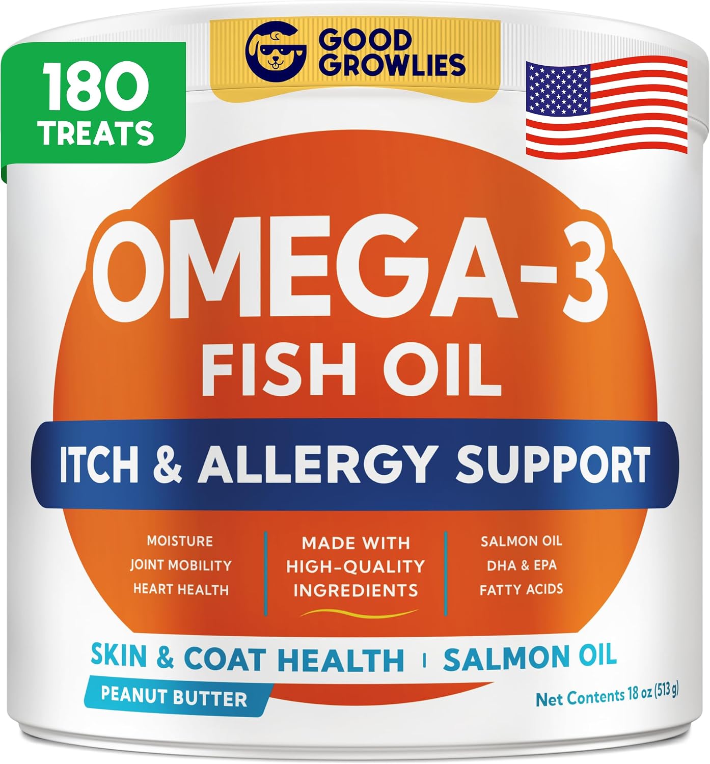 Dog Allergy Relief Chews - Anti-Itch Skin & Coat Supplement: No Fillers, Just Flavor - Itchy Skin Relief Treatment w/Omega 3 Fish Oil - Itching&Paw Licking - Dry Skin&Hot Spots - Made in USA - 180Ct - Image 10