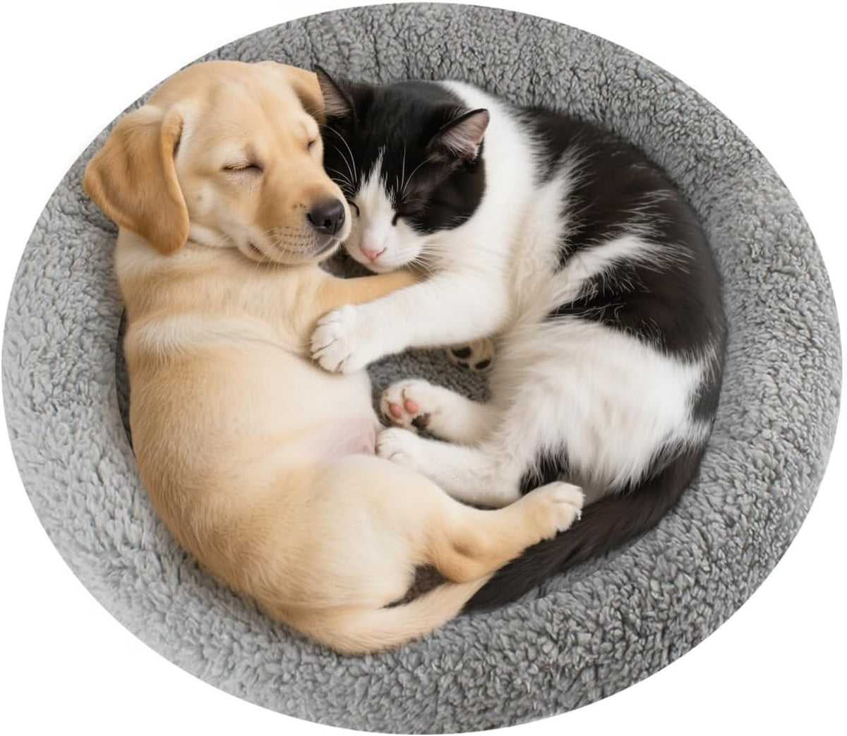 Enjoying Cat Mat Bed 10" x 15" Pet Bed with Pillow Around for Puppy Kitten Curled Sleeping Beds for Carrier/Crate Small Dog Cushion, Anti Skid Bottom, Small - Image 9