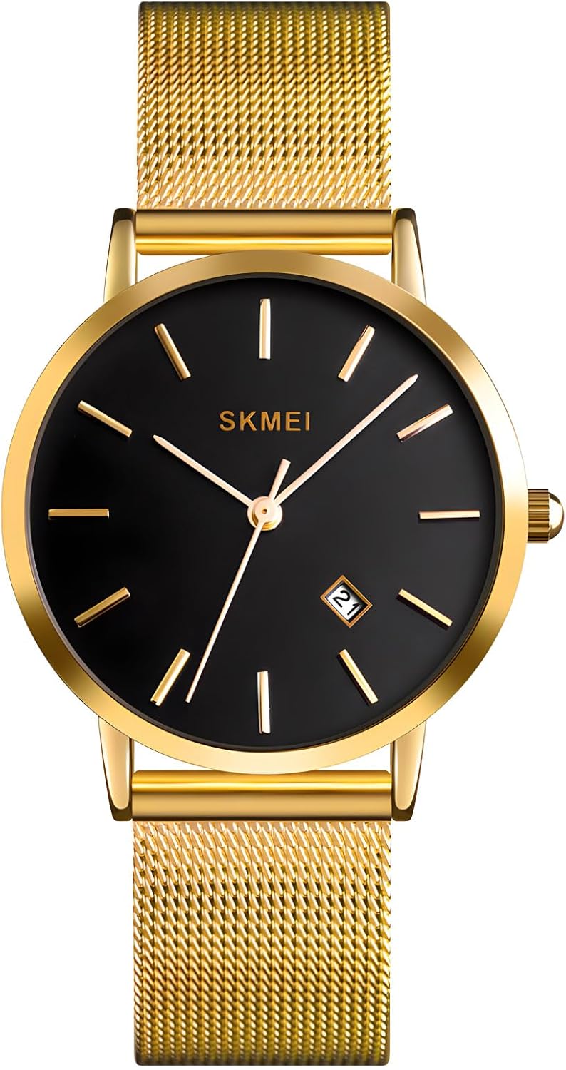 Women's Quartz Watches Ultra-Thin Gorgeous Simple Petite Wrist Watches Small Dial Mesh Steel Bracelet - Image 10