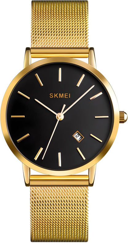 Women's Quartz Watches Ultra-Thin Gorgeous Simple Petite Wrist Watches Small Dial Mesh Steel Bracelet - Image 10