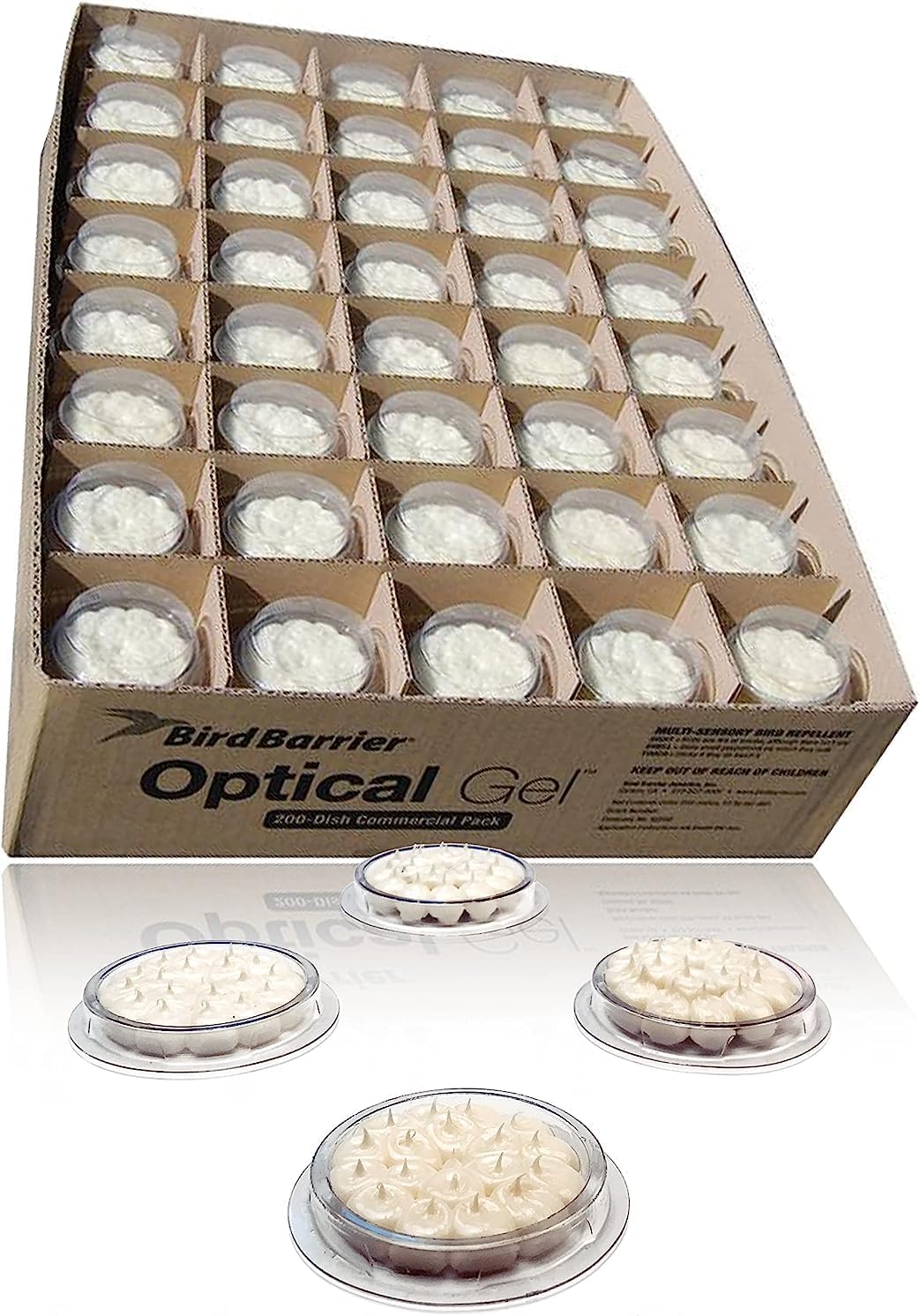 Bird Barrier Optical Gel 24 Pack | Natural Multisensory Bird Deterrent | Easy Installation | Discreet Appearance | Long-Lasting Solution | Repels Birds on Roofs, Beams Signs, Soffits, Ledges, and More - Image 12