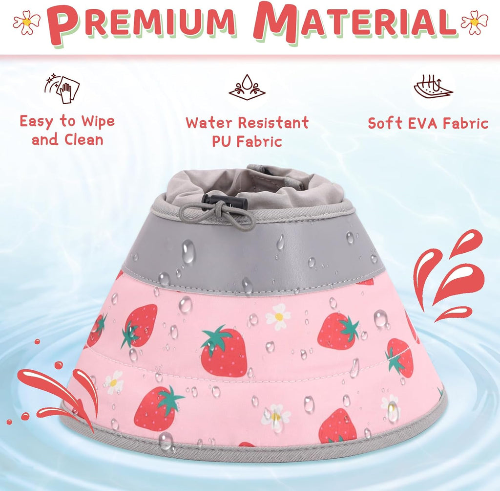 GoGoPaw lightweight cat cone alternative showing velcro strap