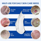 Limerdu pet skin repair spray application on dog skin irritation