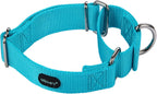 Mikivery Martingale Dog Collar Nylon Adjustable and Safety Training Colourful Comfortable Metal Buckle Pet Collars for Small Medium and Large Dogs(Haze,M) - Image 15