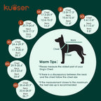 Kuoser dog jacket plaid pattern side view