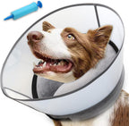 NoarWin dog cone collar showing secure buckle system