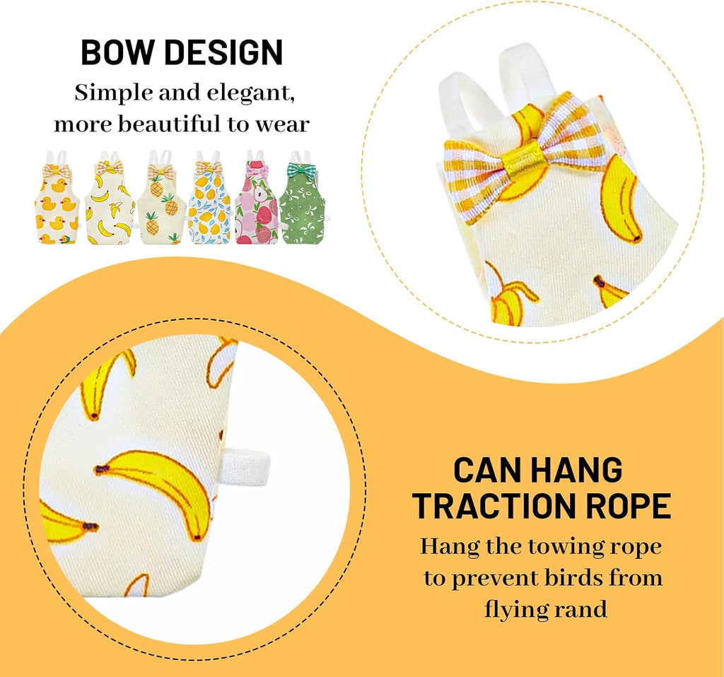 Adjustable strap mechanism on the back of the parakeet diaper