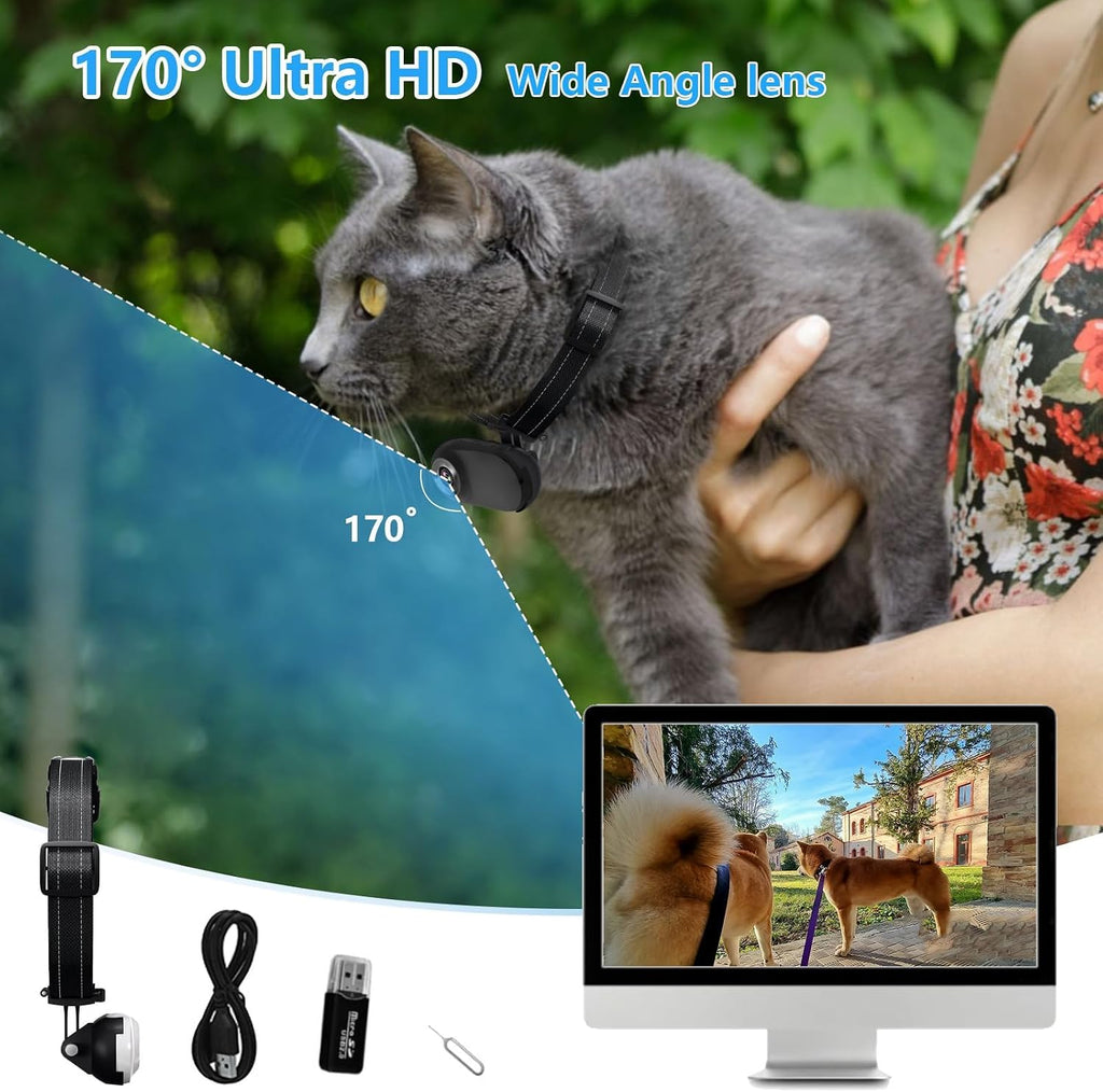 Included accessories for ehomful pet action camera kit