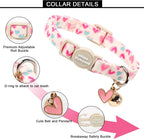 Unique Style Paws adjustable cotton cat collar displaying the engineered quick-release breakaway safety buckle closeup.