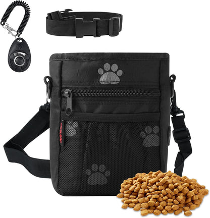 Kissleaf purple pet treat organizer filled with kibble and toys