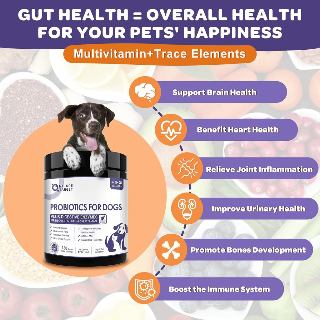 Nature Target omega 3 dog chews for skin and immune health