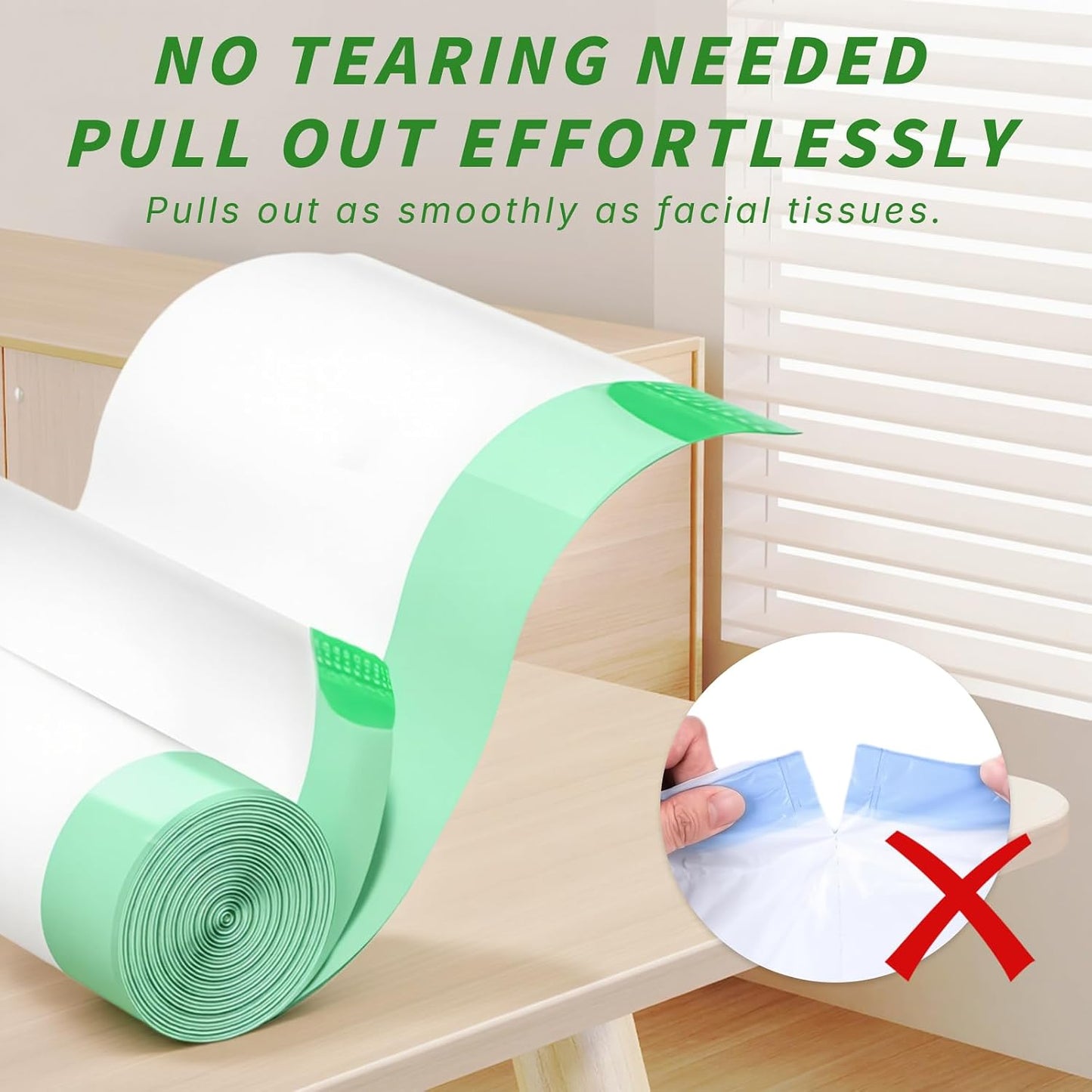Loveishere leak proof replacement trash bags for automatic self cleaning litter bins