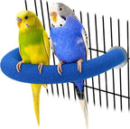 Rypet U-Shaped Large Parrot Perch, Quartz Bird Perch for Cage(Blue L) - Image 8