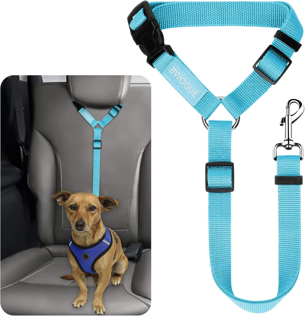 BWOGUE Pet Dog Cat Seat Belts, Car Headrest Restraint Adjustable Safety Leads Vehicle Seatbelt Harness (1 Pack) - Image 10