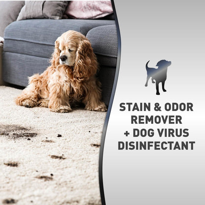 Natures Miracle enzymatic spray bottle for pet mess cleanup