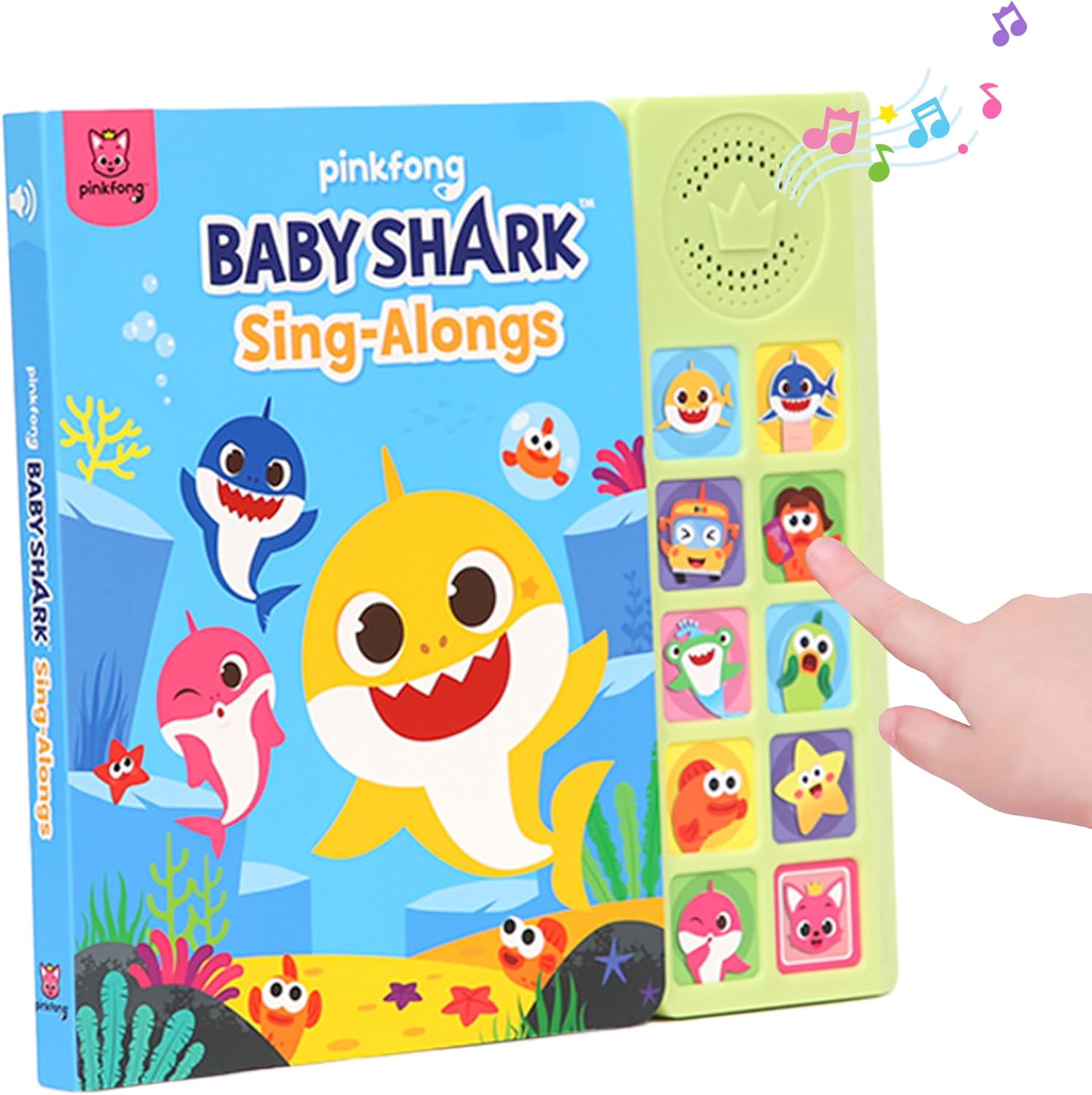 Pinkfong Baby Shark Sing-Alongs 10 Button Sound Book front cover