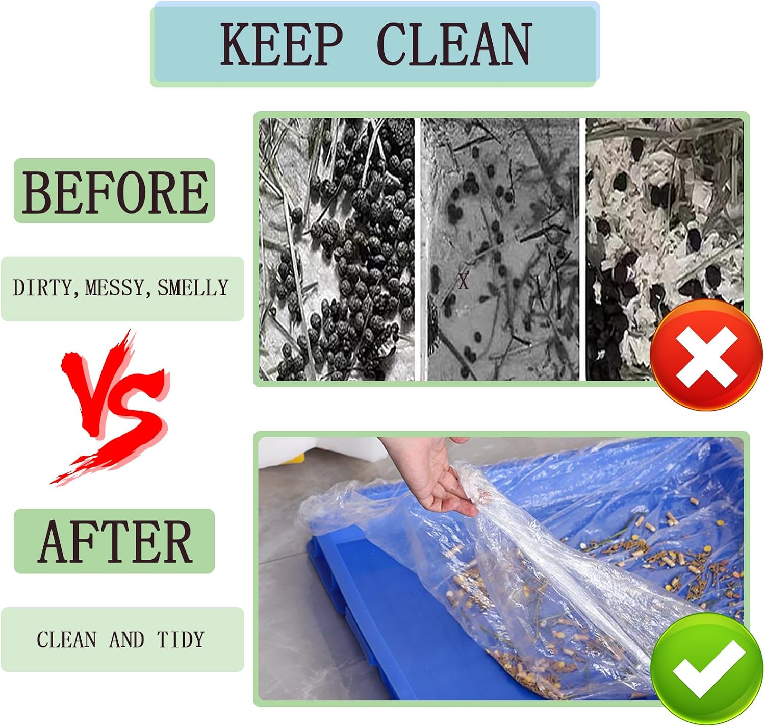 Convenient disposable bird cage liner for easy waste cleanup