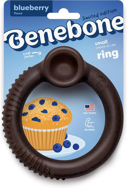 Benebone Ring Durable Dog Chew Toy for Aggressive Chewers, Real Bacon, Made in USA, Medium - Image 8